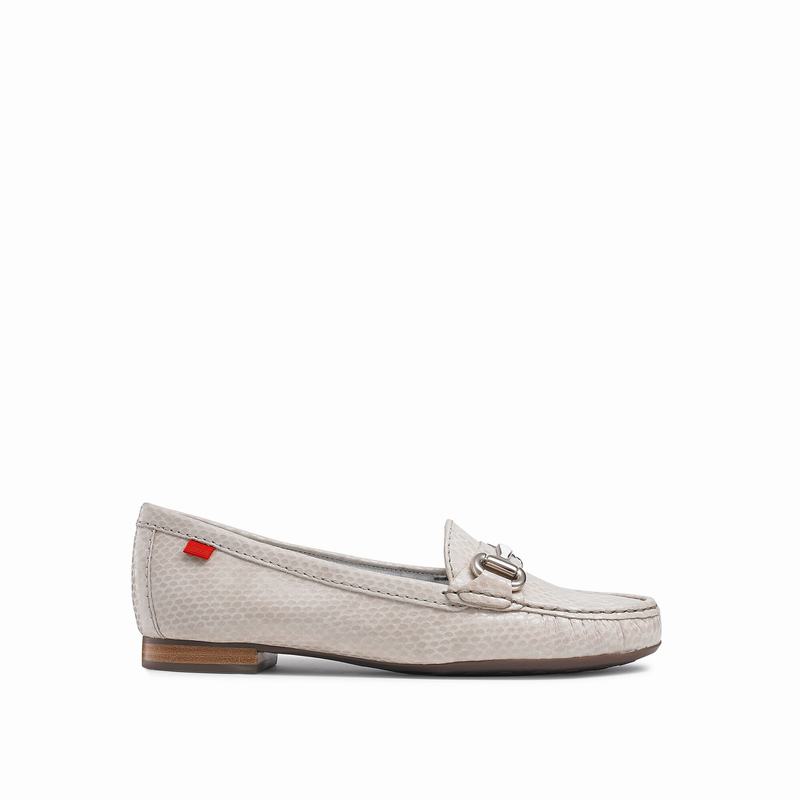 Russell & Bromley Grand Womens Snaffle Trim Moccasin White |SZT9611MW|